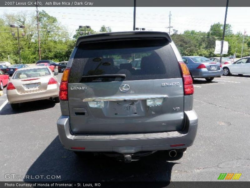 Ash Blue Mica / Dark Gray 2007 Lexus GX 470