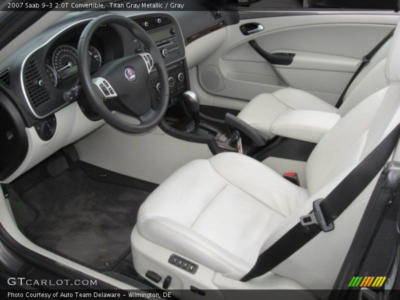 Titan Gray Metallic / Gray 2007 Saab 9-3 2.0T Convertible