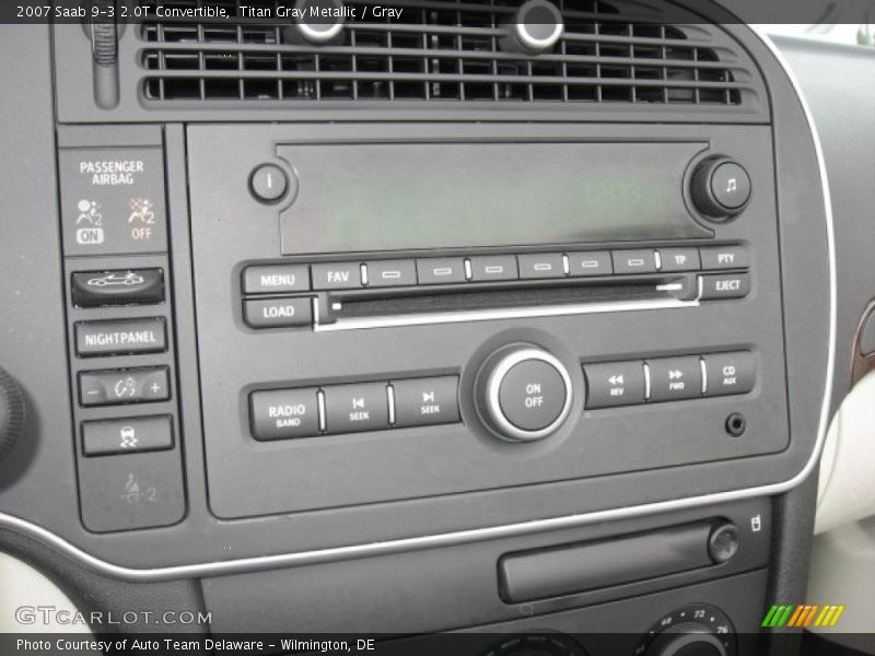 Titan Gray Metallic / Gray 2007 Saab 9-3 2.0T Convertible