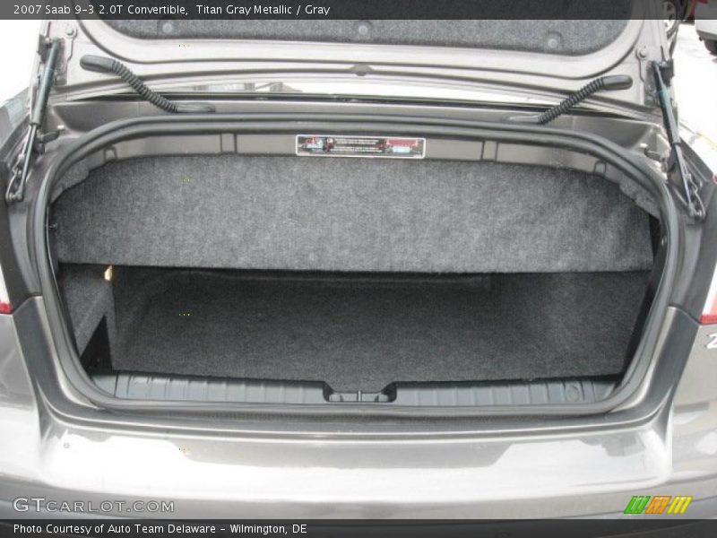 Titan Gray Metallic / Gray 2007 Saab 9-3 2.0T Convertible