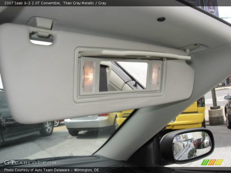 Titan Gray Metallic / Gray 2007 Saab 9-3 2.0T Convertible