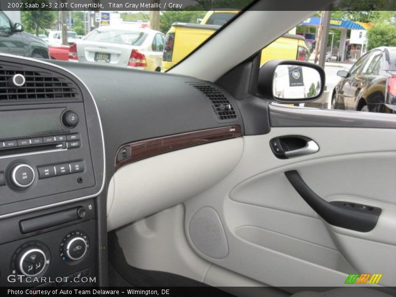 Titan Gray Metallic / Gray 2007 Saab 9-3 2.0T Convertible