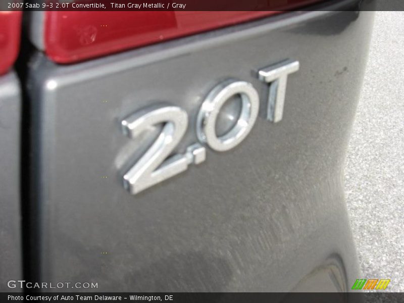 Titan Gray Metallic / Gray 2007 Saab 9-3 2.0T Convertible