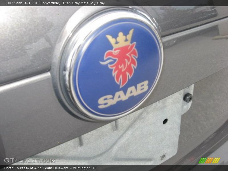 Titan Gray Metallic / Gray 2007 Saab 9-3 2.0T Convertible