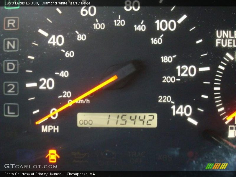 Diamond White Pearl / Beige 1998 Lexus ES 300