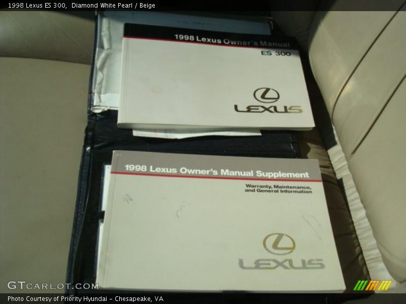 Diamond White Pearl / Beige 1998 Lexus ES 300