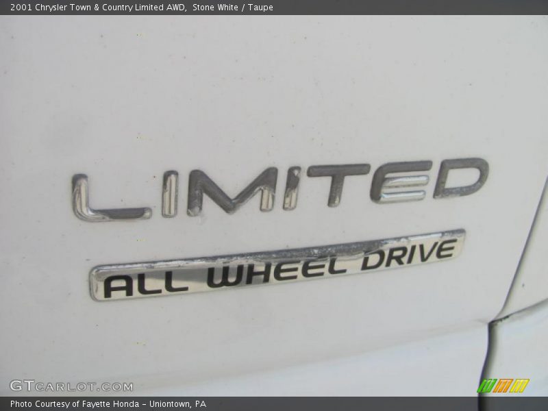 Stone White / Taupe 2001 Chrysler Town & Country Limited AWD