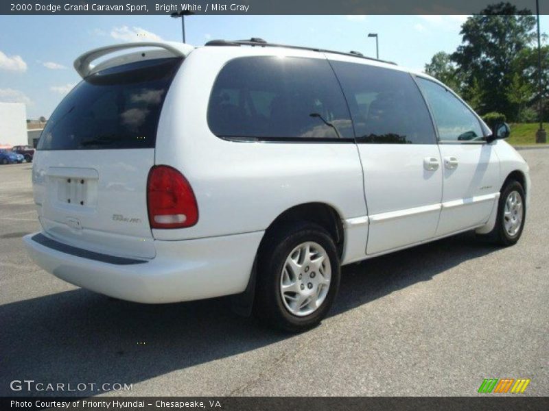 Bright White / Mist Gray 2000 Dodge Grand Caravan Sport