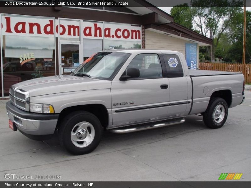Bright Silver Metallic / Agate 2001 Dodge Ram 1500 SLT Club Cab