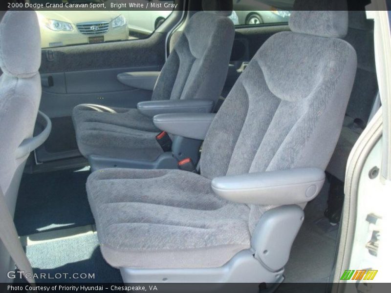Bright White / Mist Gray 2000 Dodge Grand Caravan Sport