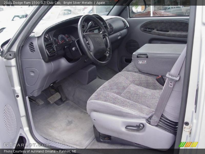 Bright Silver Metallic / Agate 2001 Dodge Ram 1500 SLT Club Cab