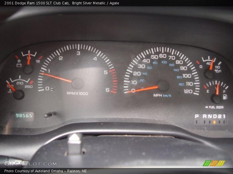 Bright Silver Metallic / Agate 2001 Dodge Ram 1500 SLT Club Cab