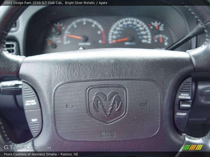 Bright Silver Metallic / Agate 2001 Dodge Ram 1500 SLT Club Cab