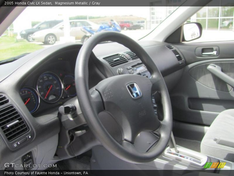 Magnesium Metallic / Gray 2005 Honda Civic LX Sedan