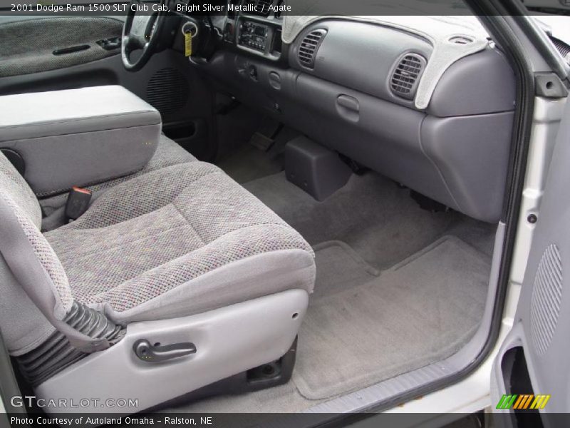Bright Silver Metallic / Agate 2001 Dodge Ram 1500 SLT Club Cab