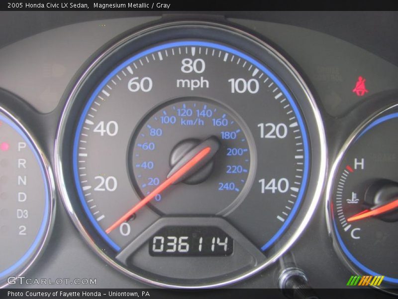 Magnesium Metallic / Gray 2005 Honda Civic LX Sedan