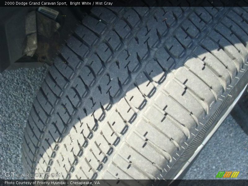 Bright White / Mist Gray 2000 Dodge Grand Caravan Sport