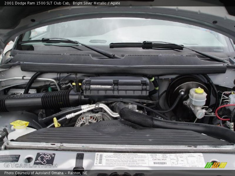 Bright Silver Metallic / Agate 2001 Dodge Ram 1500 SLT Club Cab