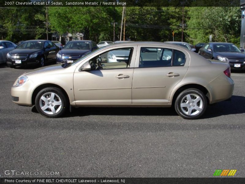 Sandstone Metallic / Neutral Beige 2007 Chevrolet Cobalt LT Sedan