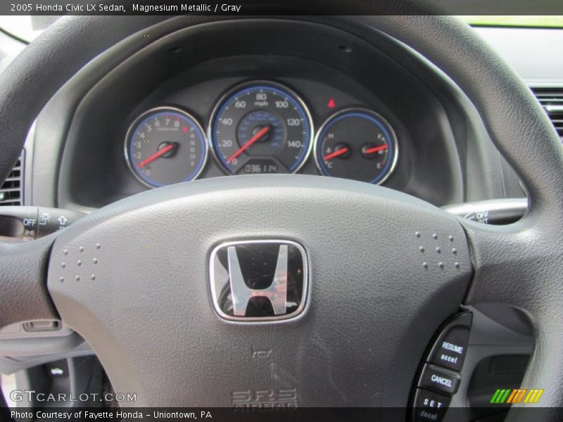 Magnesium Metallic / Gray 2005 Honda Civic LX Sedan
