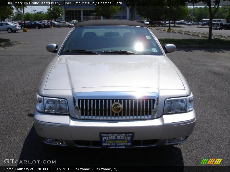 Silver Birch Metallic / Charcoal Black 2008 Mercury Grand Marquis GS
