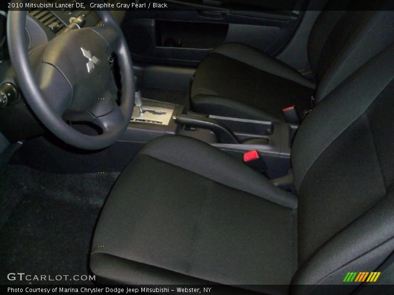 Graphite Gray Pearl / Black 2010 Mitsubishi Lancer DE
