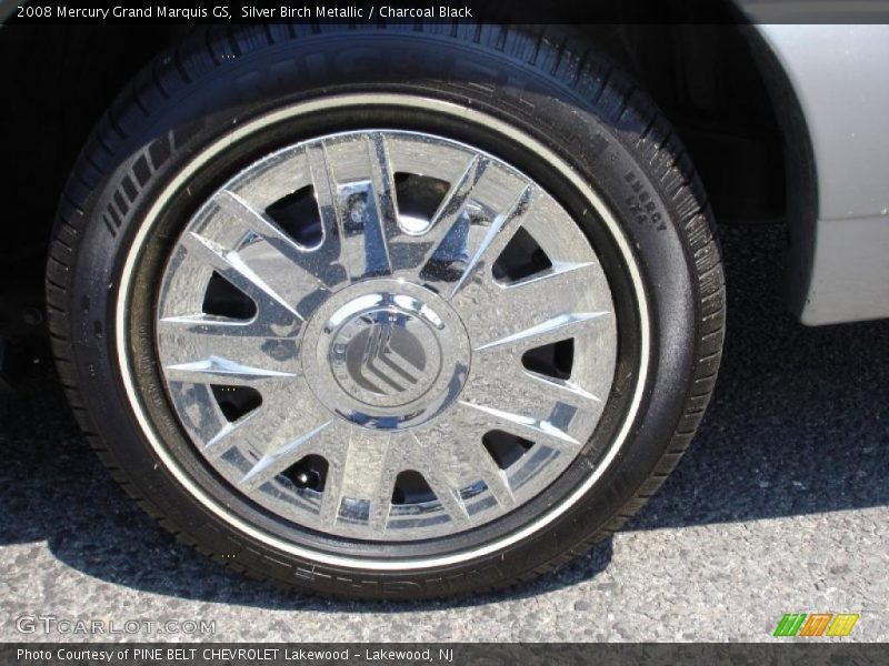 Silver Birch Metallic / Charcoal Black 2008 Mercury Grand Marquis GS