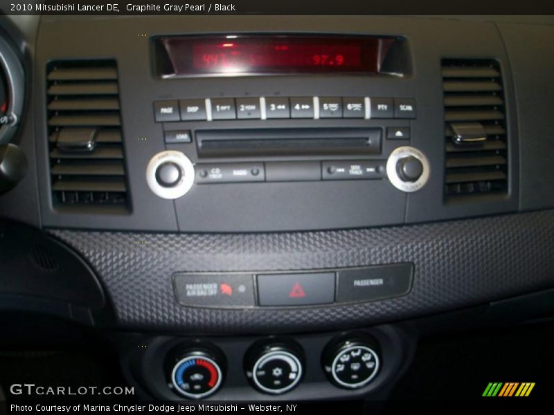 Graphite Gray Pearl / Black 2010 Mitsubishi Lancer DE