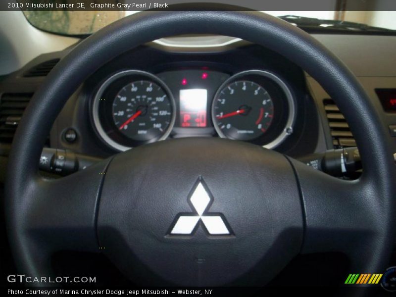 Graphite Gray Pearl / Black 2010 Mitsubishi Lancer DE