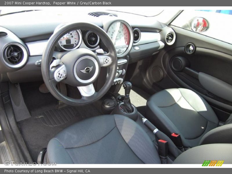 Pepper White / Grey/Carbon Black 2007 Mini Cooper Hardtop