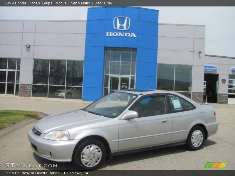 Vogue Silver Metallic / Dark Gray 1999 Honda Civic EX Coupe