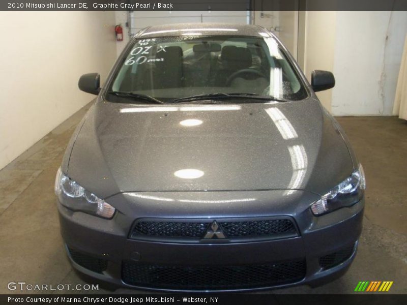 Graphite Gray Pearl / Black 2010 Mitsubishi Lancer DE
