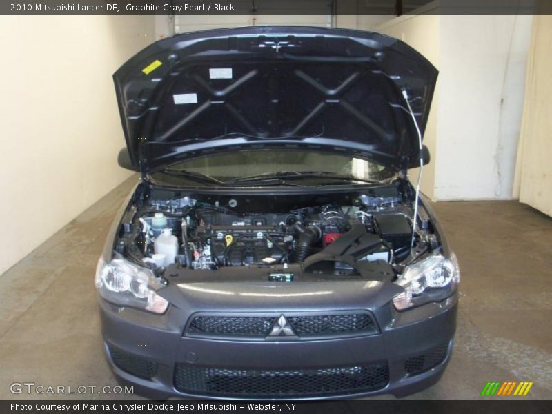 Graphite Gray Pearl / Black 2010 Mitsubishi Lancer DE