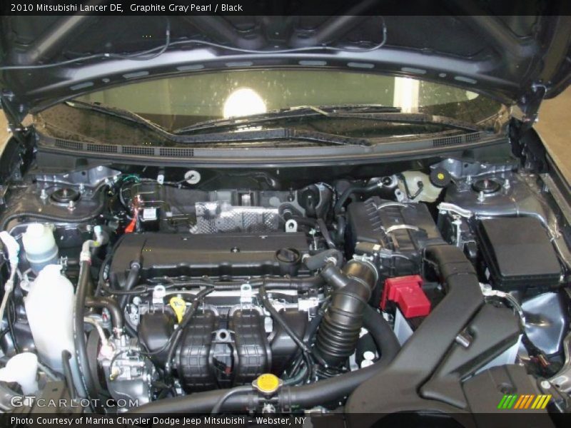 Graphite Gray Pearl / Black 2010 Mitsubishi Lancer DE