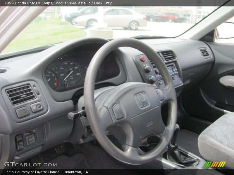 Vogue Silver Metallic / Dark Gray 1999 Honda Civic EX Coupe