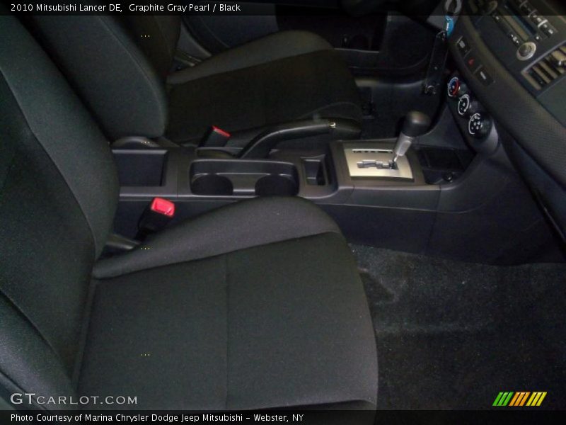 Graphite Gray Pearl / Black 2010 Mitsubishi Lancer DE