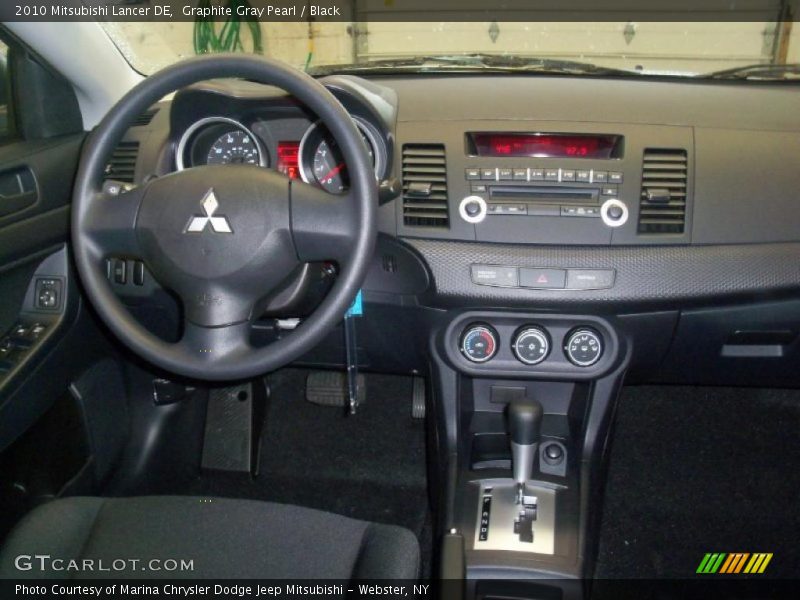 Graphite Gray Pearl / Black 2010 Mitsubishi Lancer DE