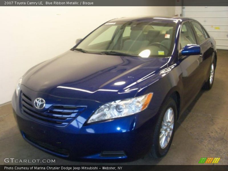 Blue Ribbon Metallic / Bisque 2007 Toyota Camry LE