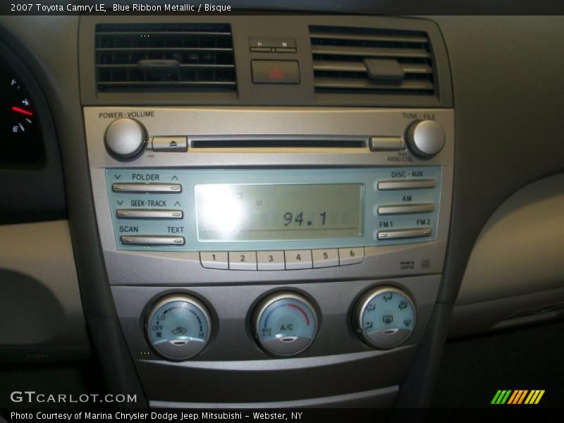 Blue Ribbon Metallic / Bisque 2007 Toyota Camry LE