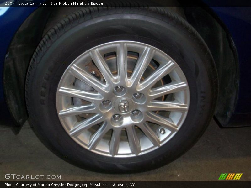 Blue Ribbon Metallic / Bisque 2007 Toyota Camry LE