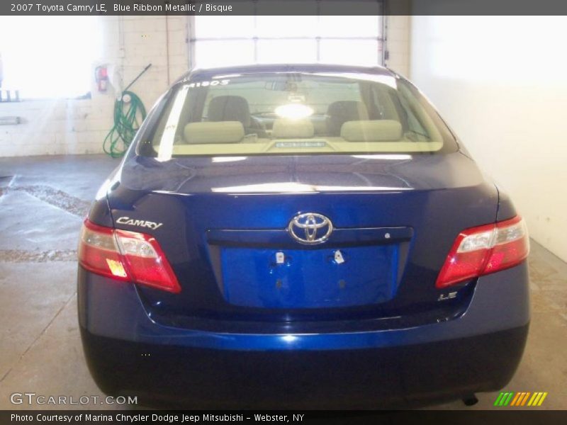 Blue Ribbon Metallic / Bisque 2007 Toyota Camry LE