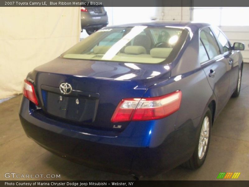 Blue Ribbon Metallic / Bisque 2007 Toyota Camry LE