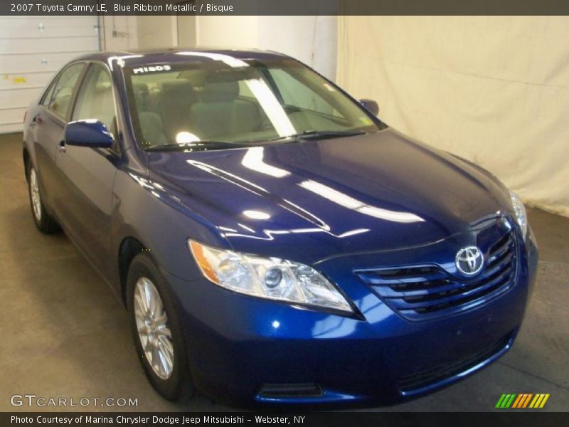 Blue Ribbon Metallic / Bisque 2007 Toyota Camry LE
