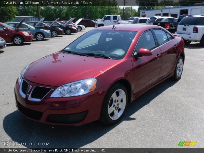 Performance Red Metallic / Ebony 2010 Pontiac G6 Sedan