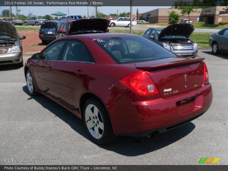 Performance Red Metallic / Ebony 2010 Pontiac G6 Sedan