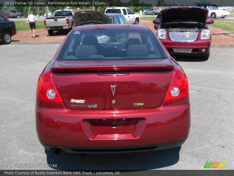 Performance Red Metallic / Ebony 2010 Pontiac G6 Sedan