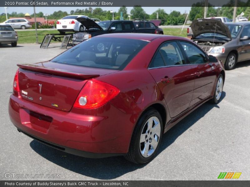 Performance Red Metallic / Ebony 2010 Pontiac G6 Sedan