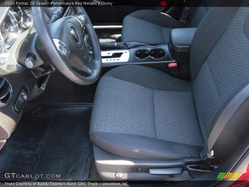 Performance Red Metallic / Ebony 2010 Pontiac G6 Sedan