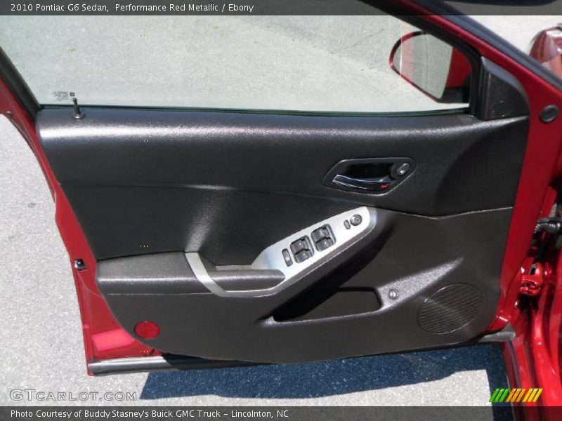 Performance Red Metallic / Ebony 2010 Pontiac G6 Sedan