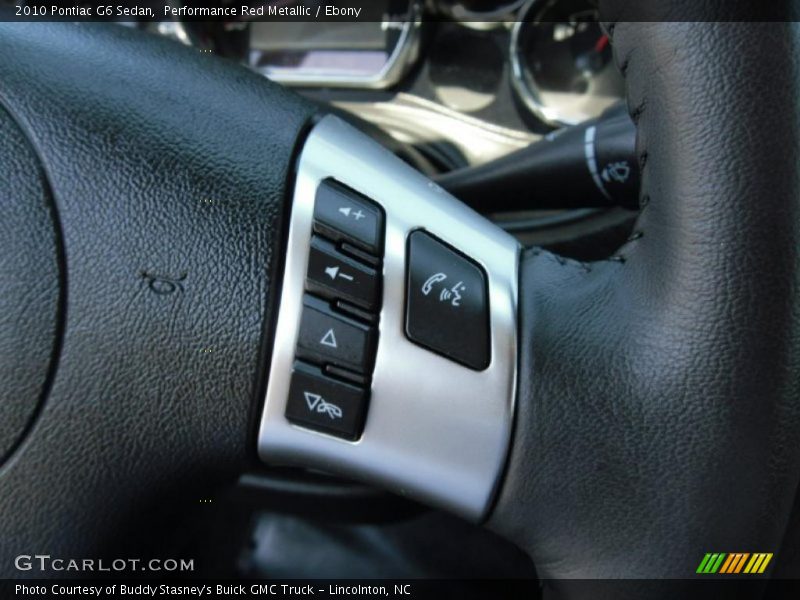 Performance Red Metallic / Ebony 2010 Pontiac G6 Sedan